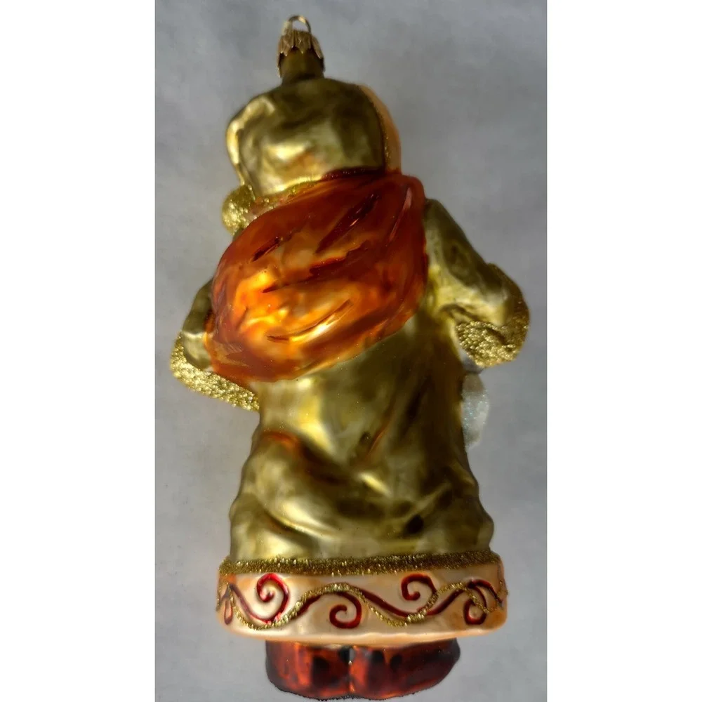 Hand Made/Painted Glass Christmas Ornament - 